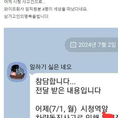 시청사고 사망자중 4명..(보배펌)