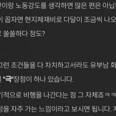 승무원하고 결혼하면 좋은 이유