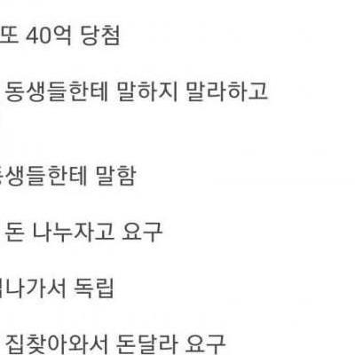 40억 로또 패륜아 사건의 최종 결말